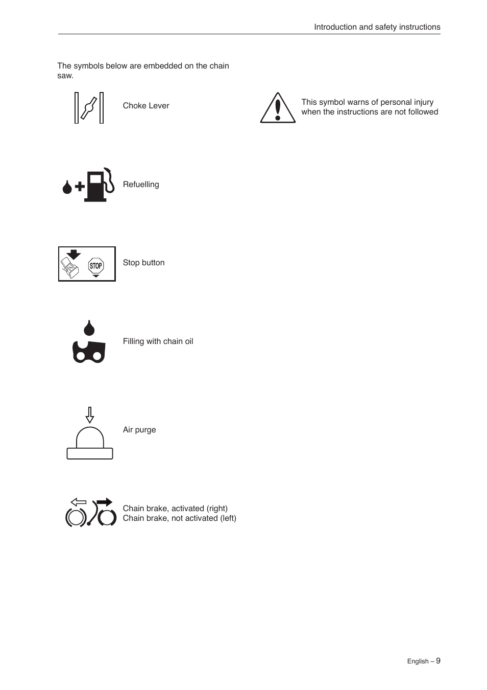 Jonsered CS 2240 User Manual | Page 8 / 55