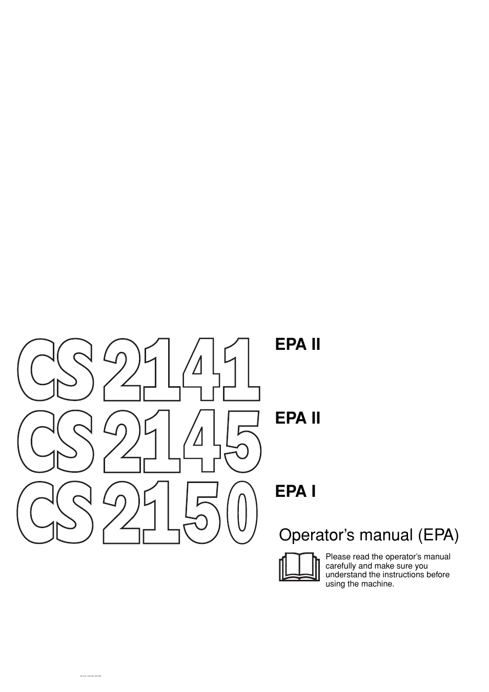 Jonsered CS 2145 EPA II User Manual | 37 pages