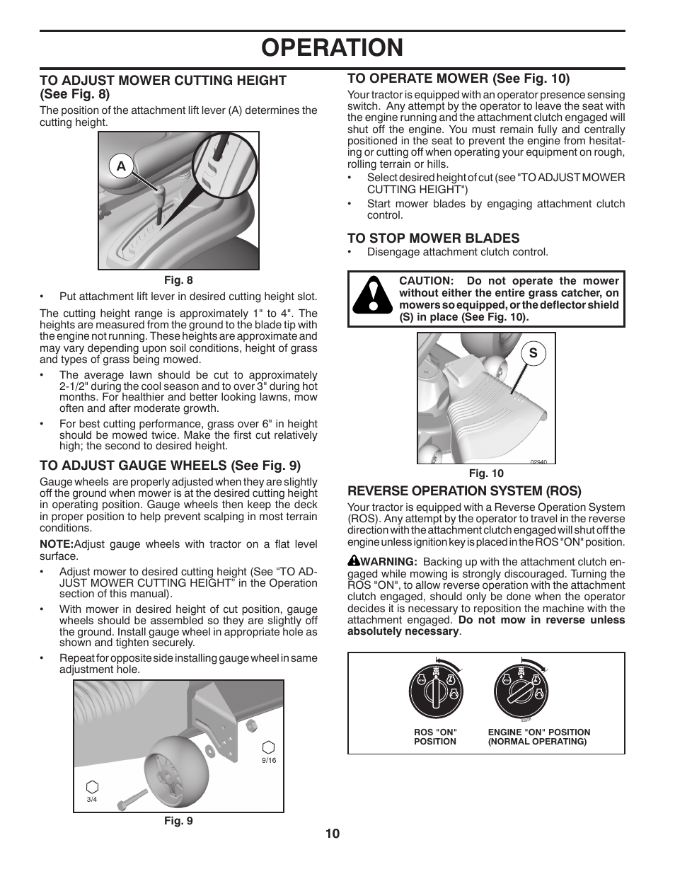 Operation | Jonsered LT2223 A2 User Manual | Page 10 / 28