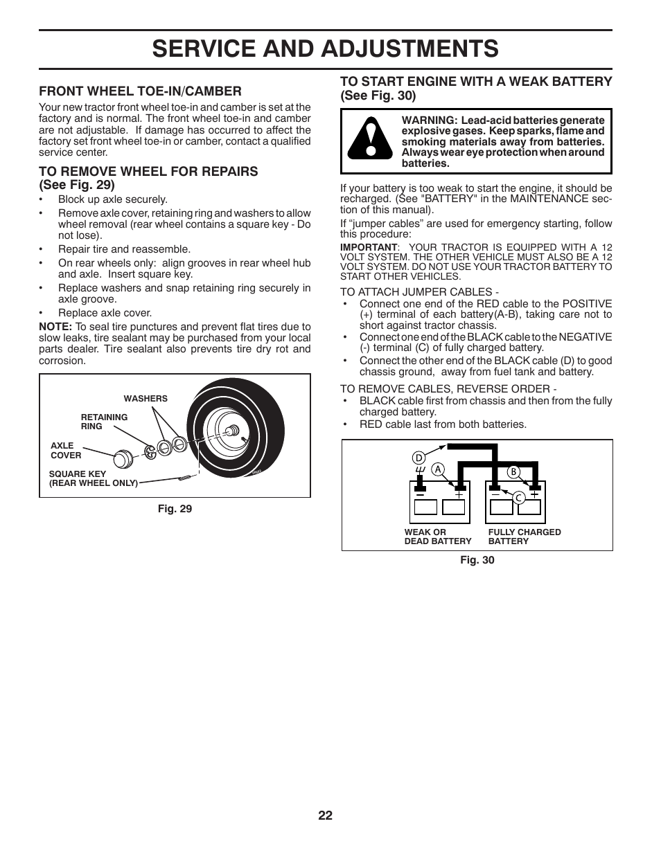 Service and adjustments | Jonsered LT2223 A2 User Manual | Page 22 / 28
