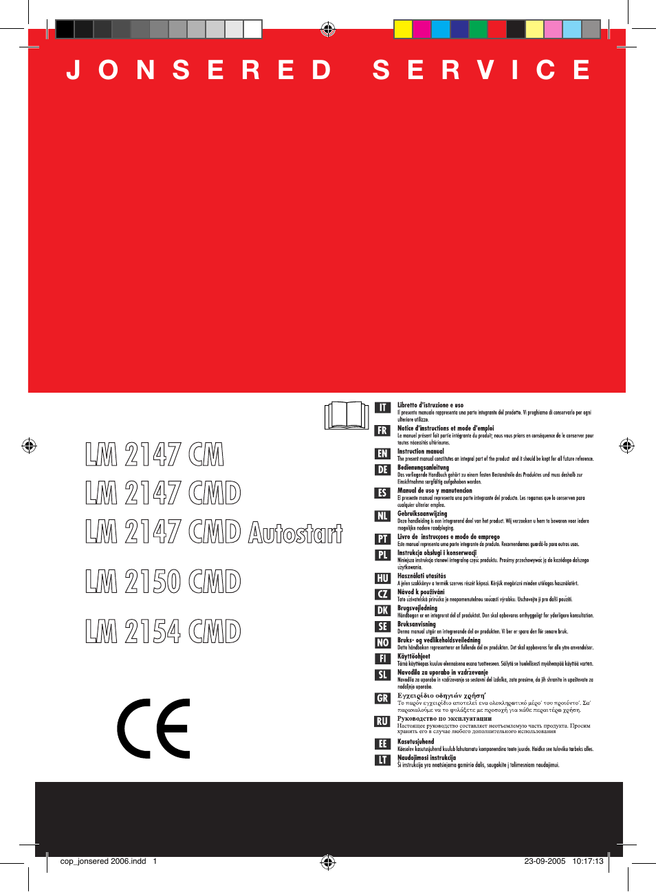 Jonsered LM2150 CMD User Manual | 19 pages