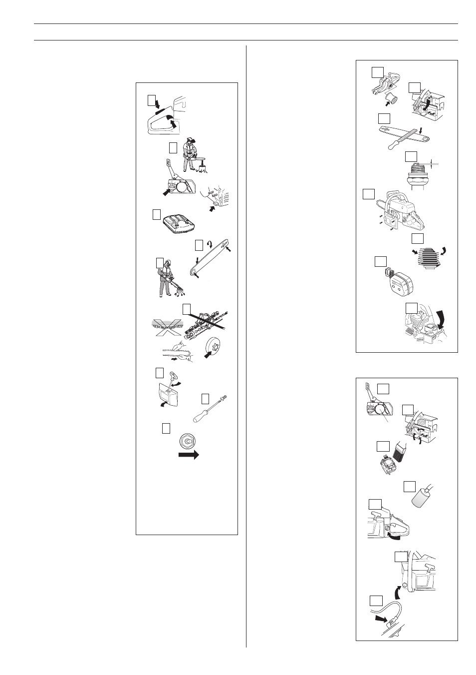 Daily maintenance, Weekly maintenance, Monthly maintenance | Maintenance | Jonsered 670 User Manual | Page 33 / 36