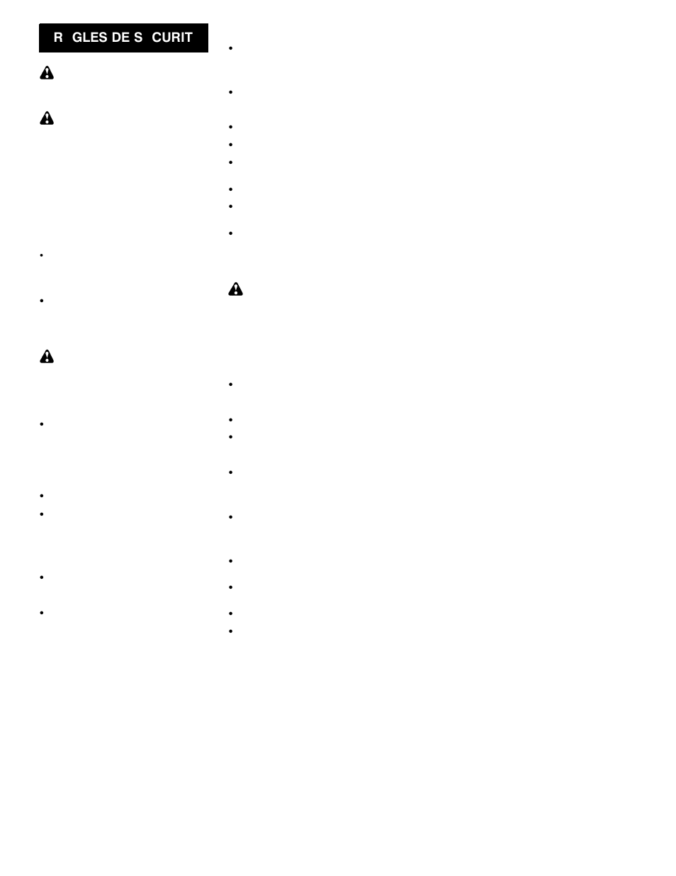 Français, Régles de sécurité, Ré gles de s é curit é | Jonsered HT 2121 User Manual | Page 20 / 29