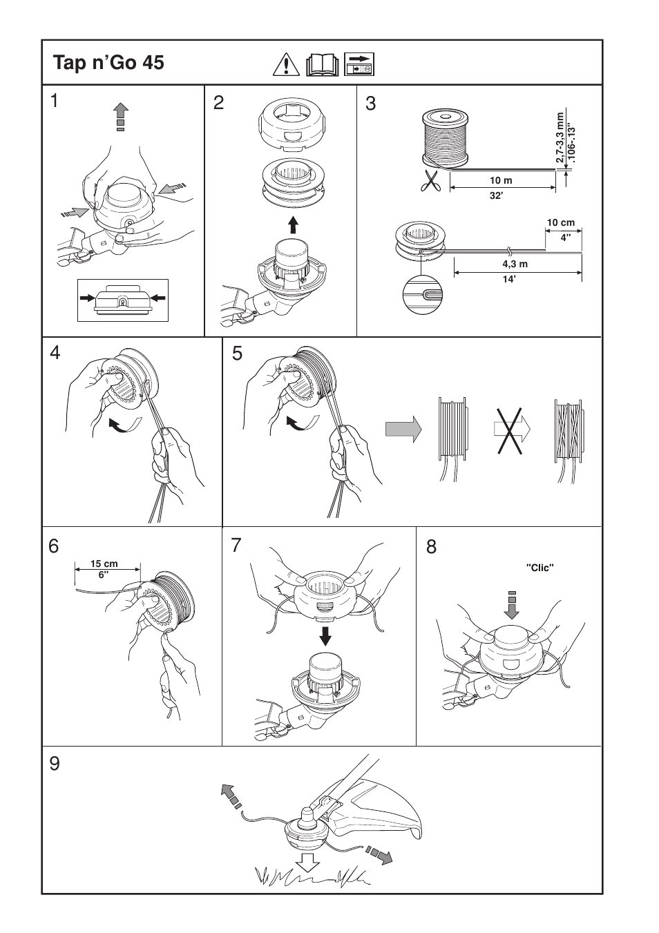 Tap n’go 45 | Jonsered FC 2145 User Manual | Page 39 / 40