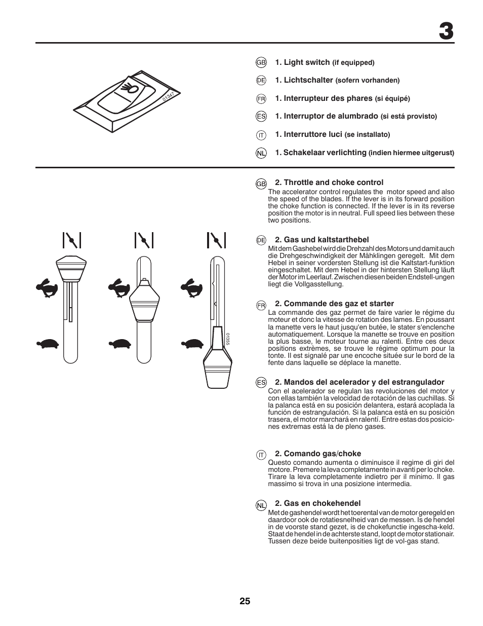 Jonsered LT2213A User Manual | Page 25 / 80