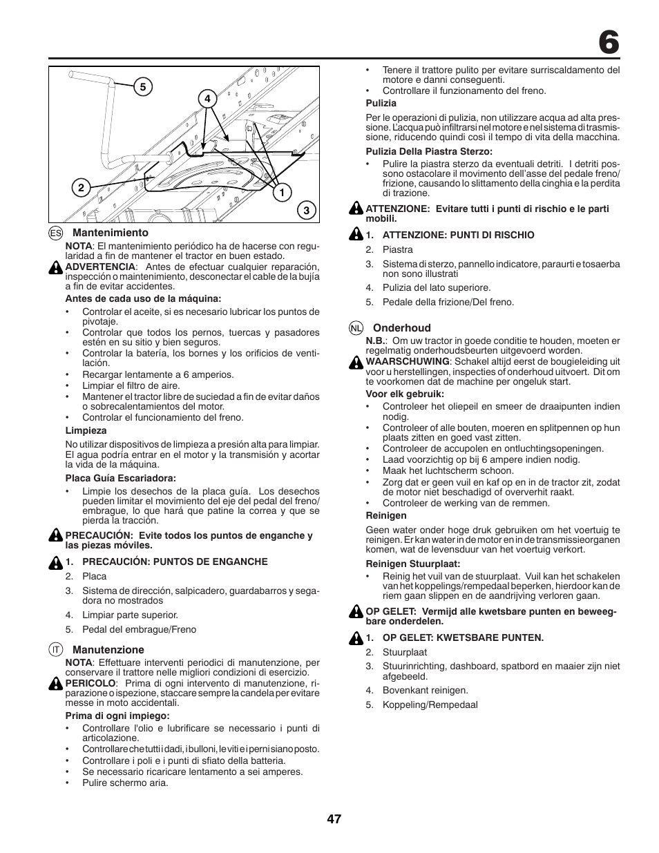 Jonsered LT2213A User Manual | Page 47 / 80