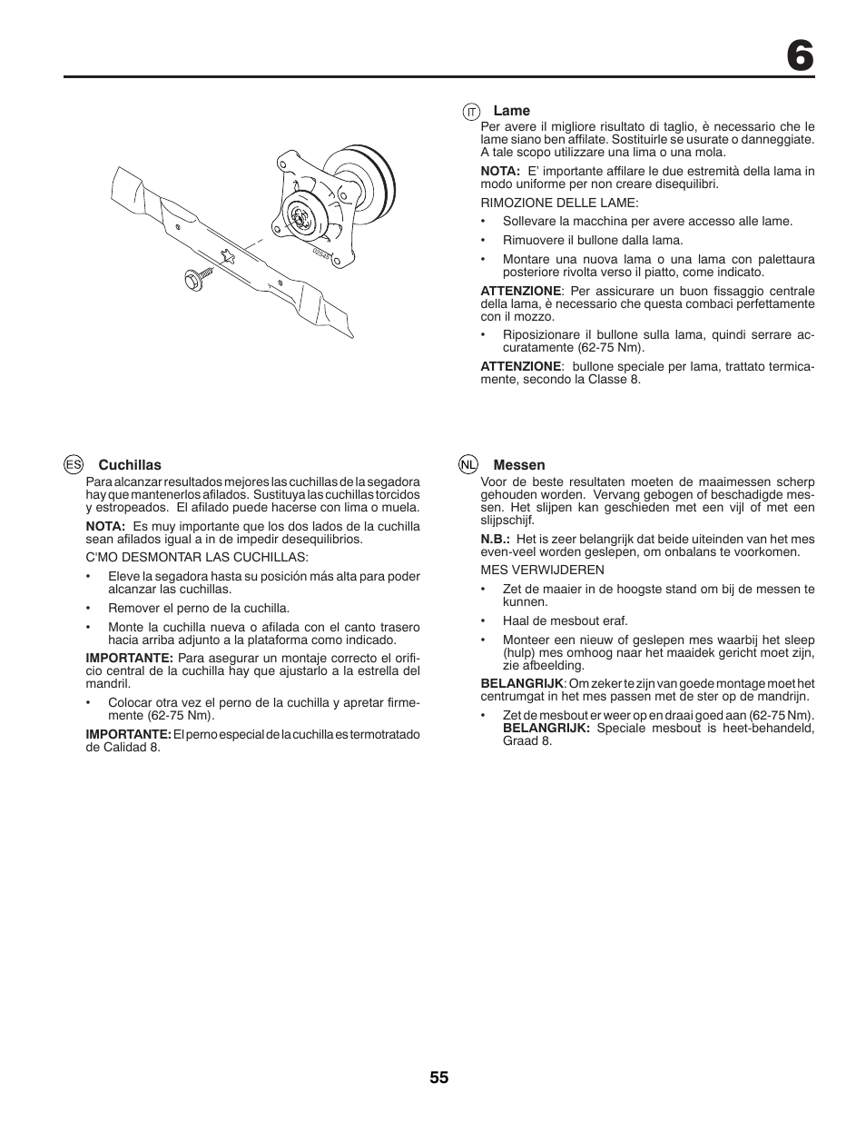 Jonsered LT2213A User Manual | Page 55 / 80