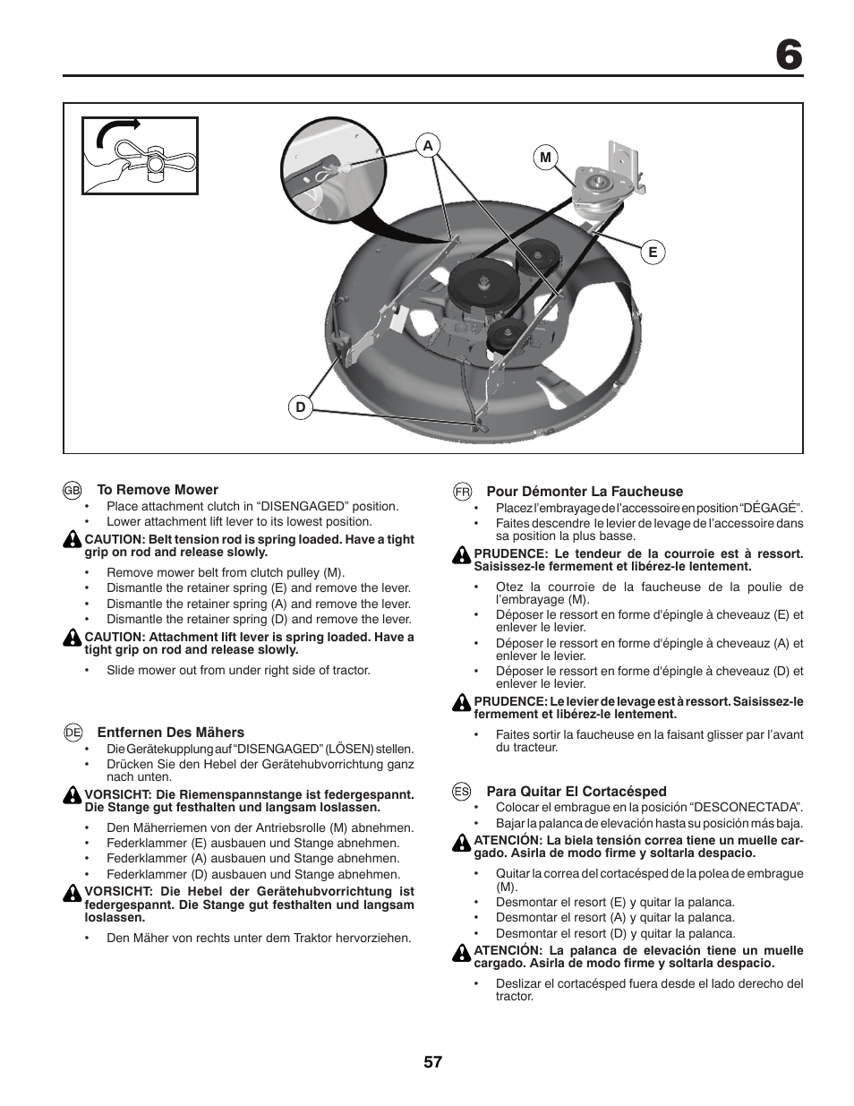 Jonsered LT2213A User Manual | Page 57 / 80