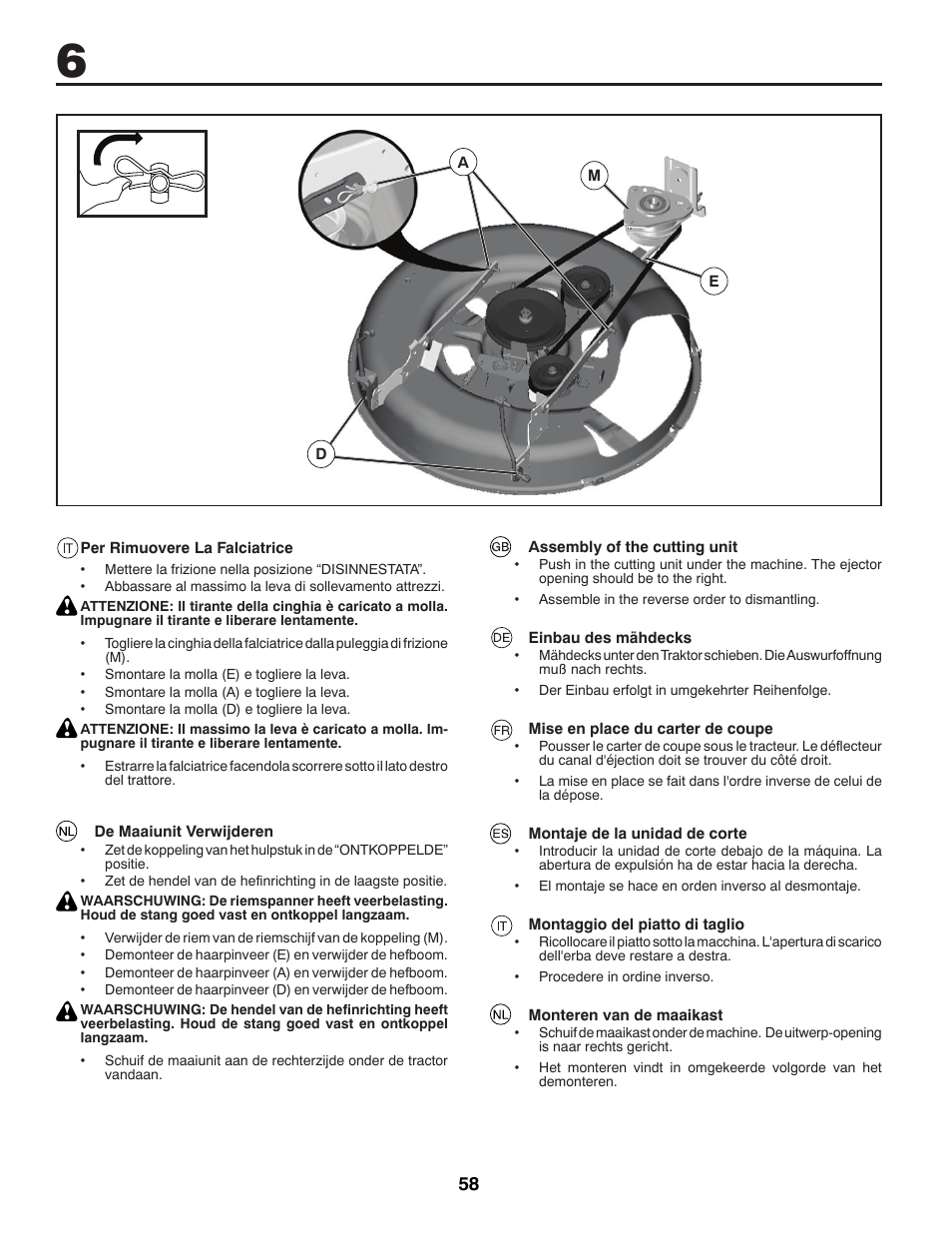 Jonsered LT2213A User Manual | Page 58 / 80