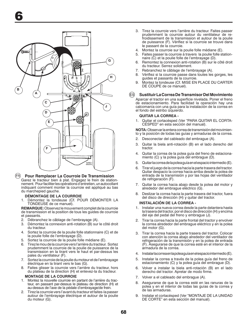 Jonsered LT2213A User Manual | Page 68 / 80