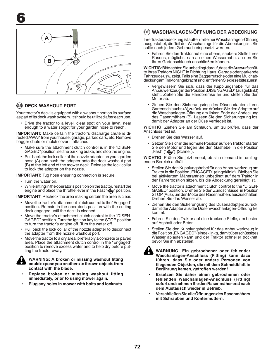 Jonsered LT2213A User Manual | Page 72 / 80