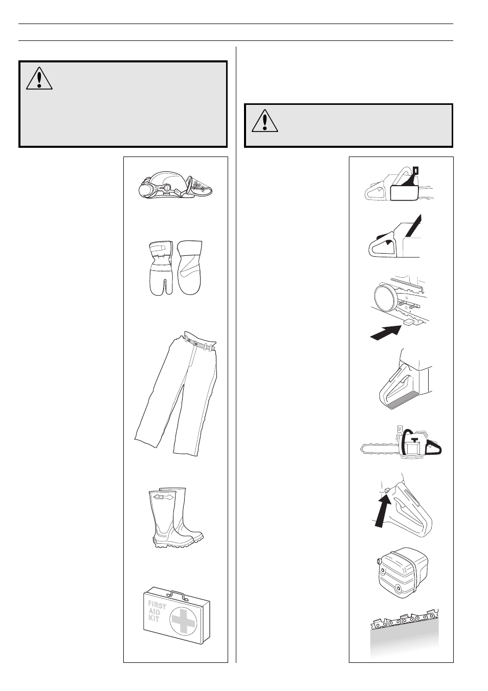 Safety instructions, Chain saw safety equipment | Jonsered 2149 User Manual | Page 4 / 36