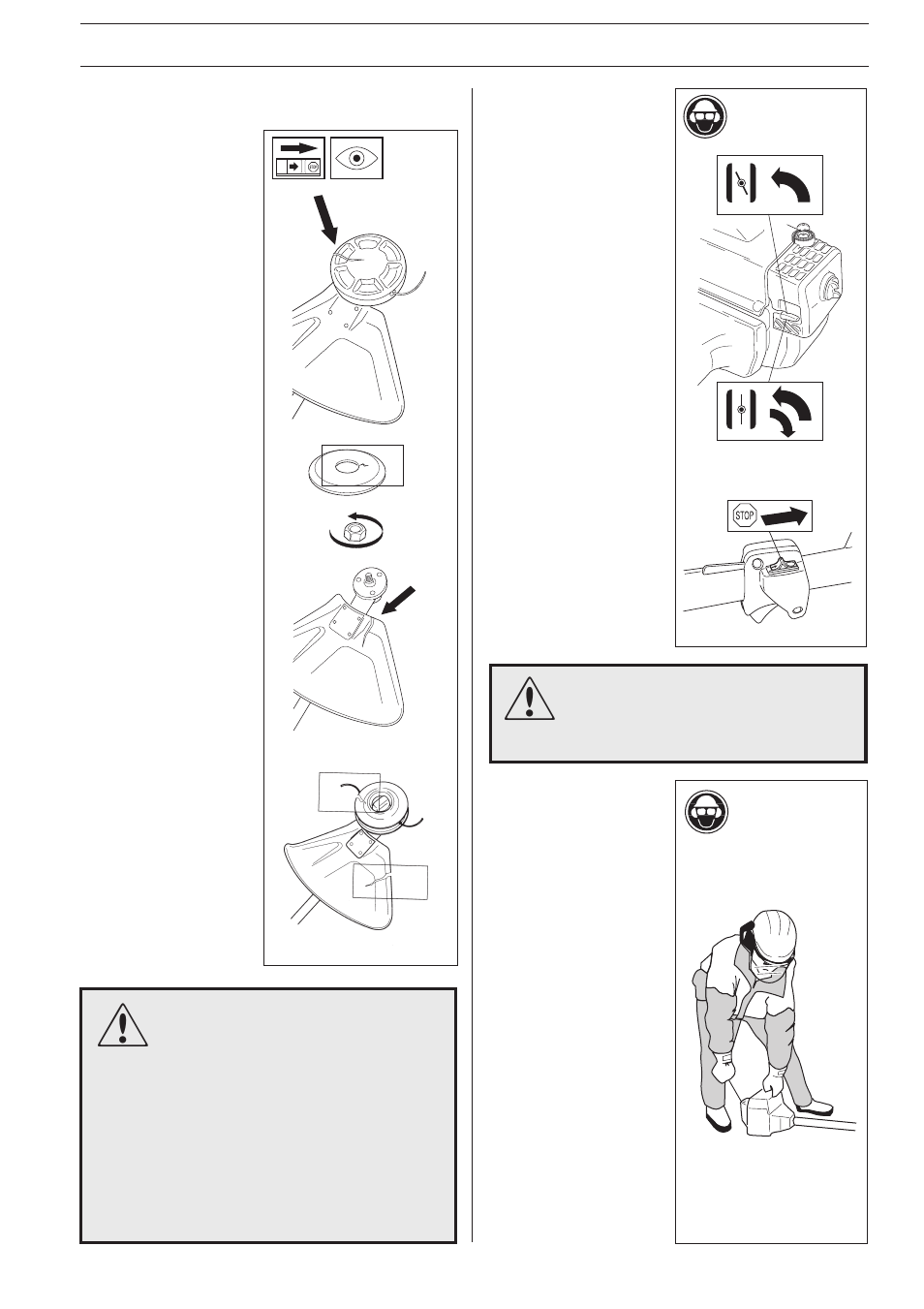 Start and stop | Jonsered GR2032L User Manual | Page 15 / 28