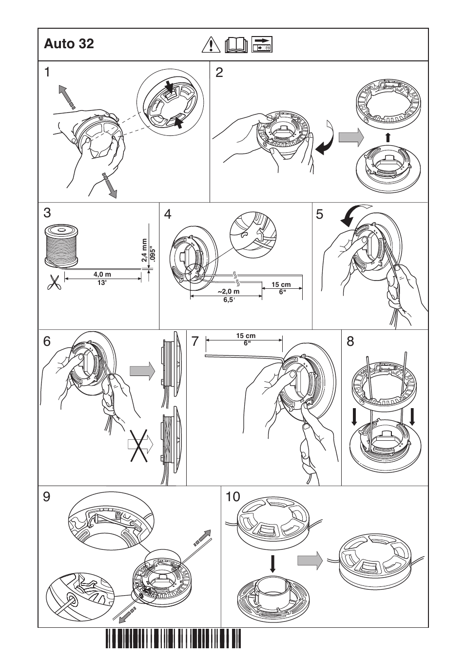 Z*x°g¶5p | Jonsered GC 2125 User Manual | Page 34 / 36