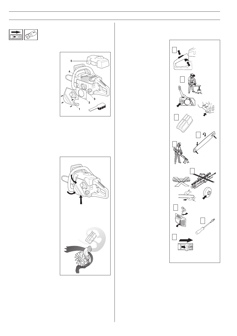 Maintenance, Cooling system, Centrifugal cleaning ”turbo | Daily maintenance | Jonsered 2045 User Manual | Page 32 / 36