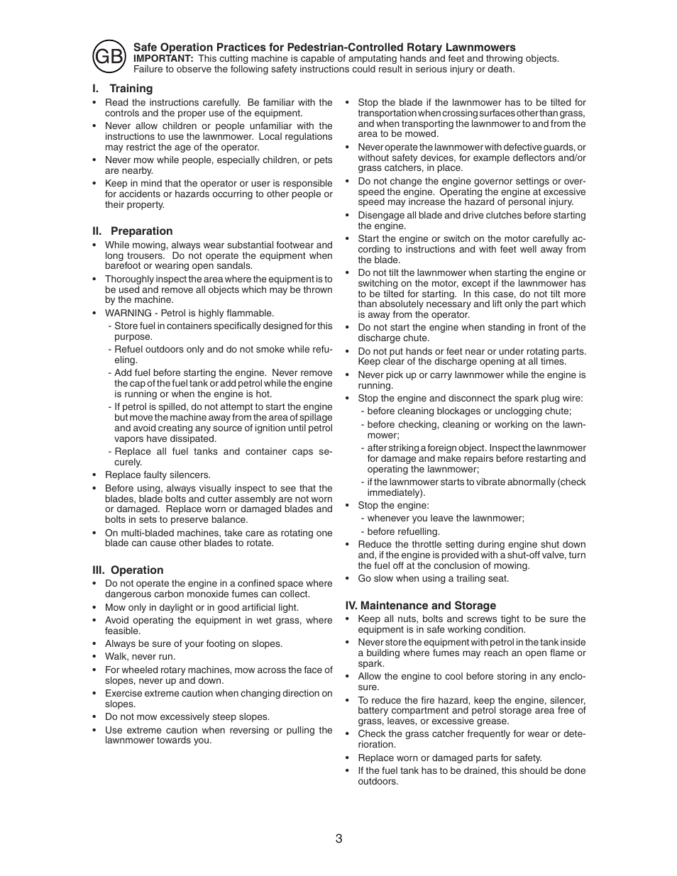 Jonsered LM2153CMD User Manual | Page 3 / 24