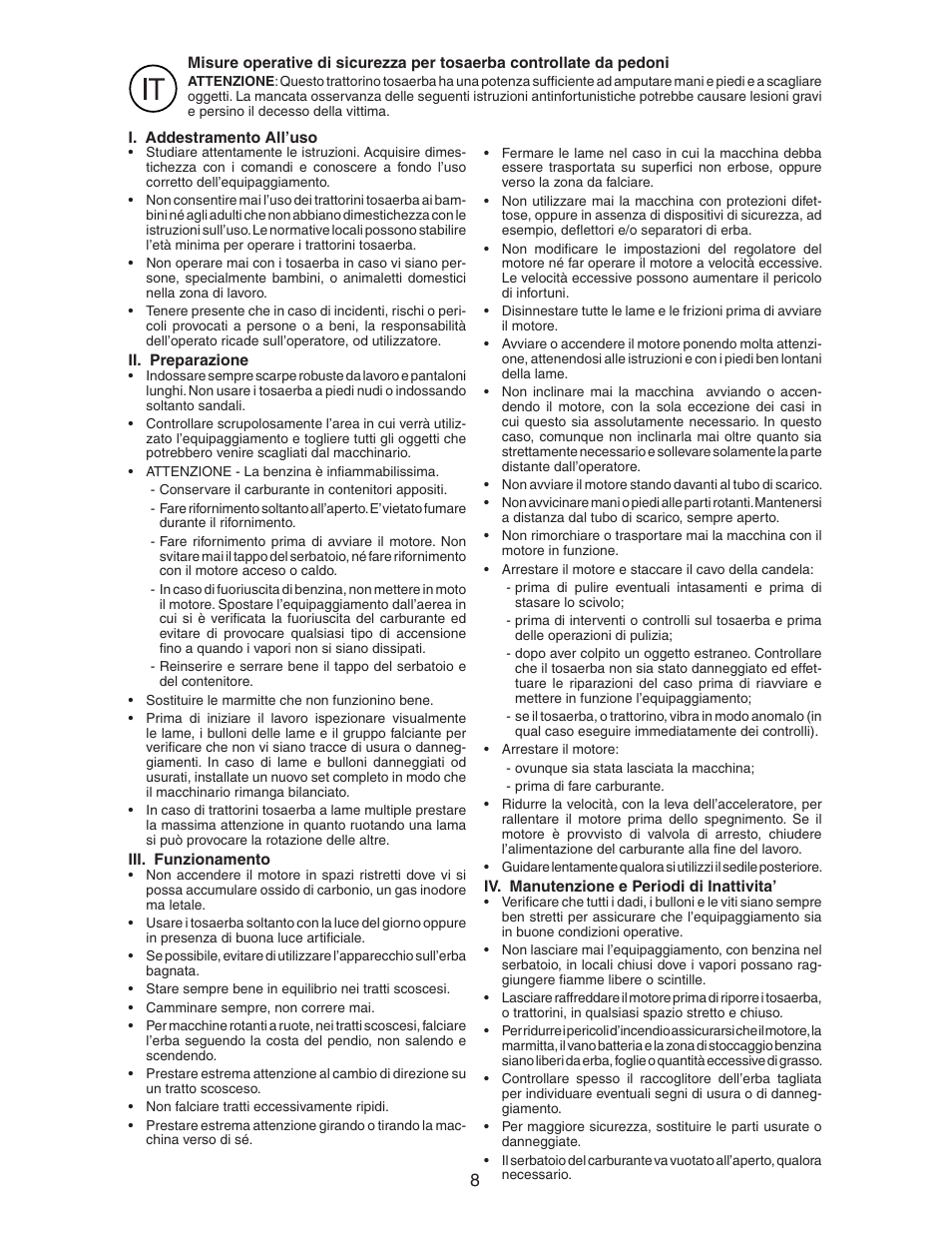 Jonsered LM2153CMD User Manual | Page 8 / 24