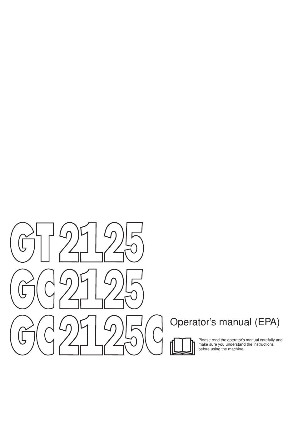 Jonsered GC 2125C User Manual | 36 pages