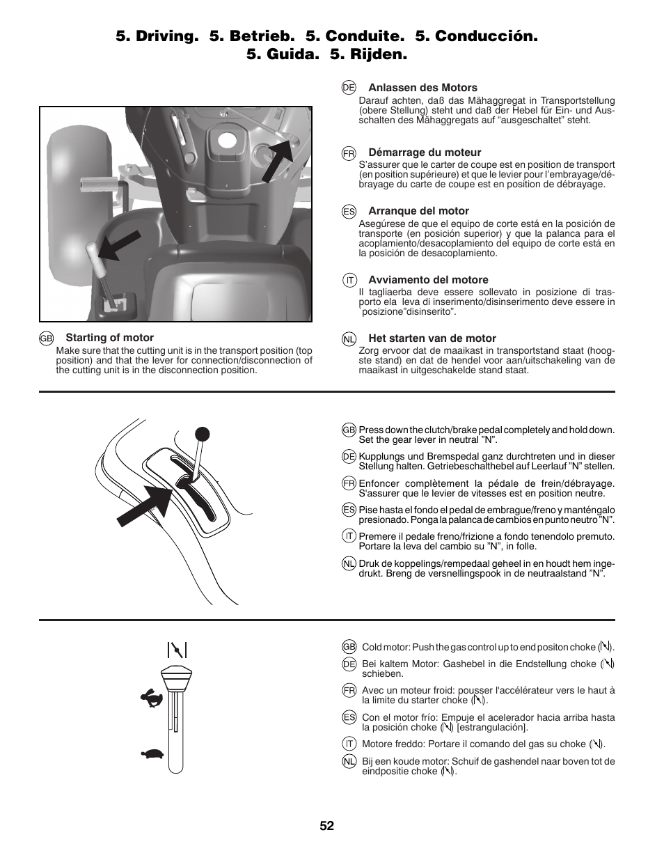 Jonsered LT2213C User Manual | Page 52 / 92