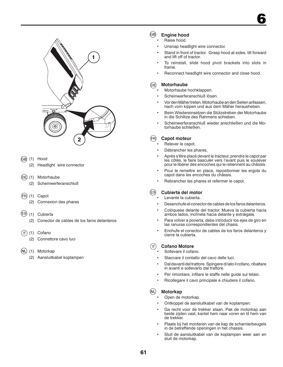 Jonsered LT2213C User Manual | Page 61 / 92