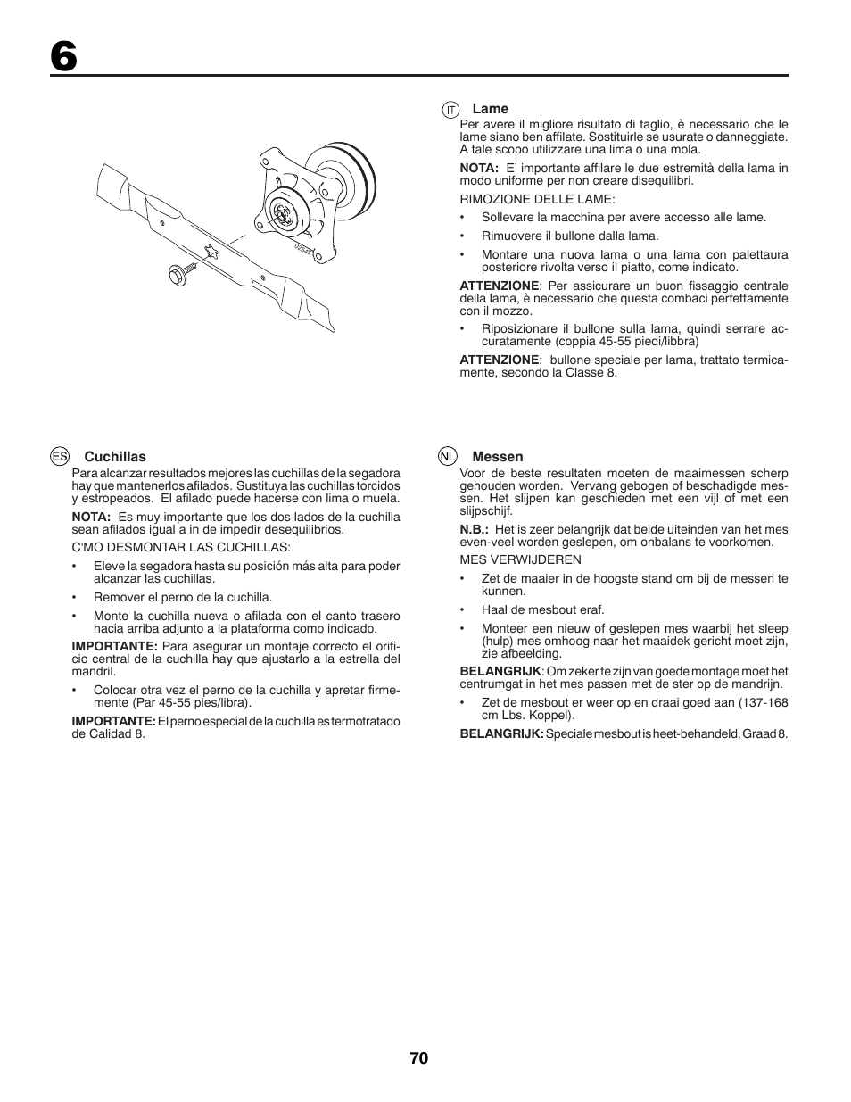 Jonsered LT2213C User Manual | Page 70 / 92