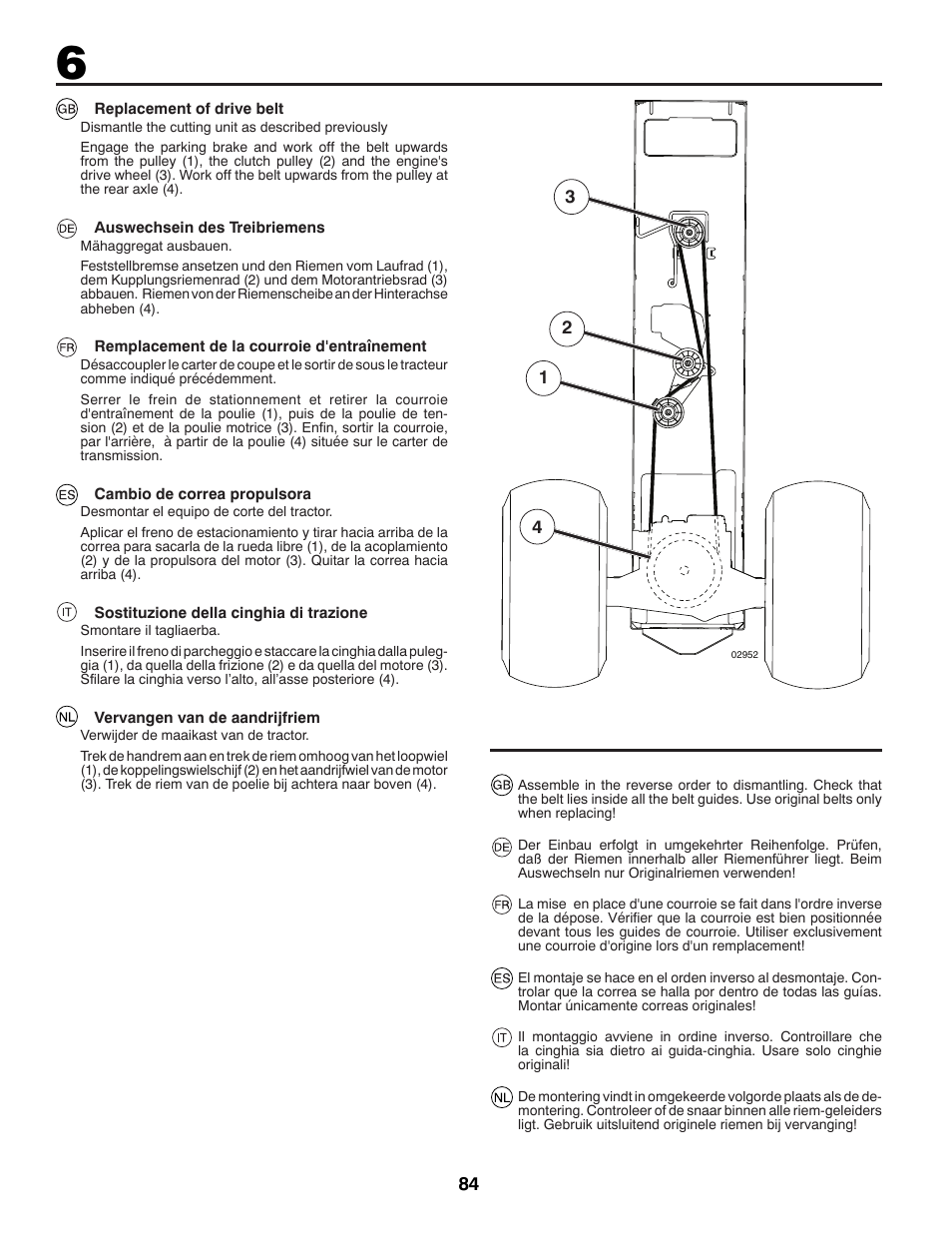Jonsered LT2213C User Manual | Page 84 / 92