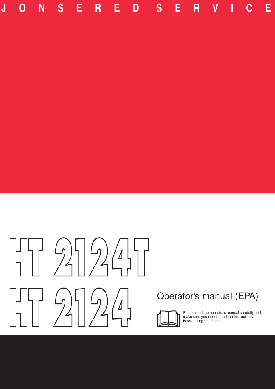 Jonsered HT 2124T User Manual | 24 pages