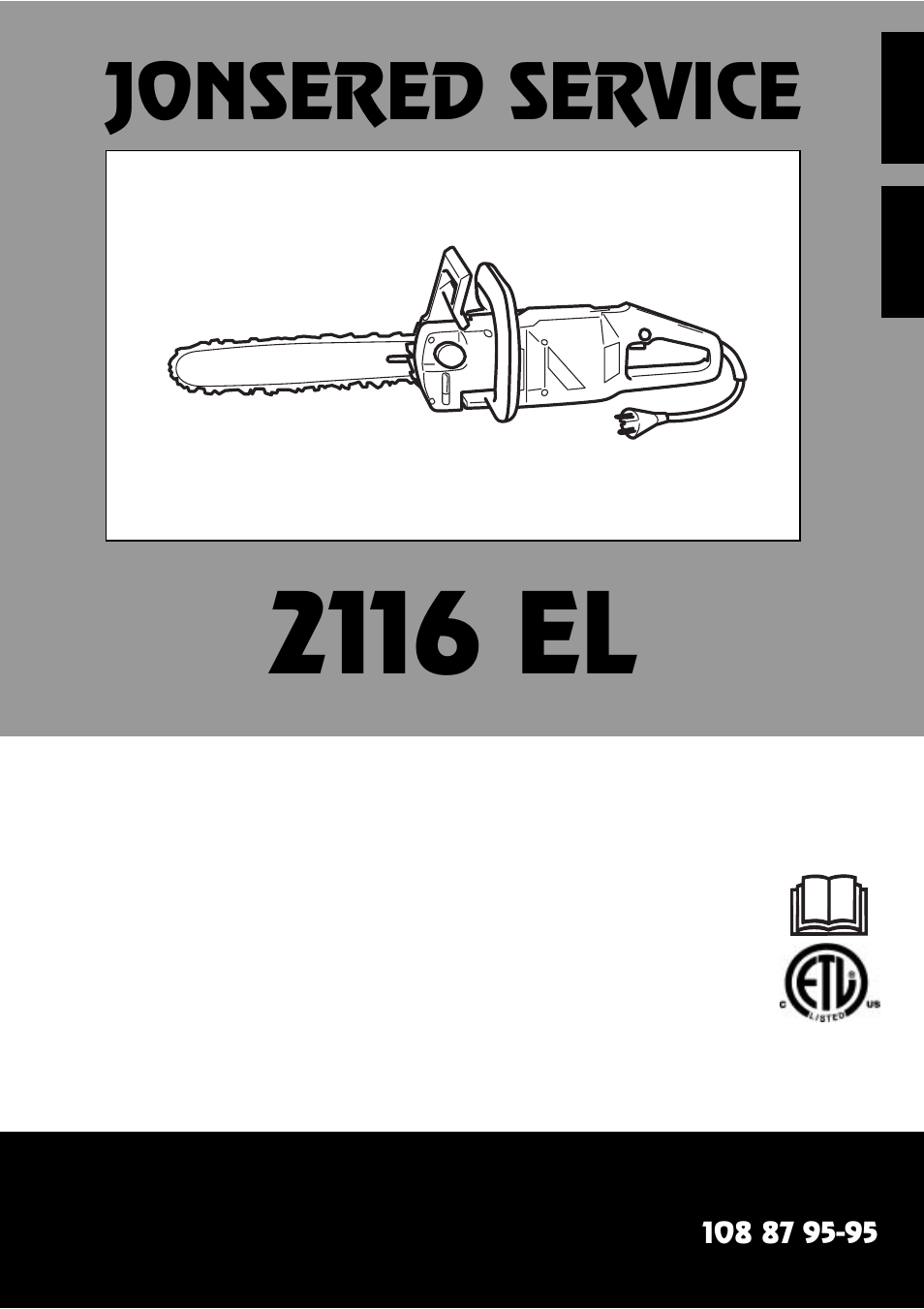 Jonsered 2116 EL User Manual | 37 pages