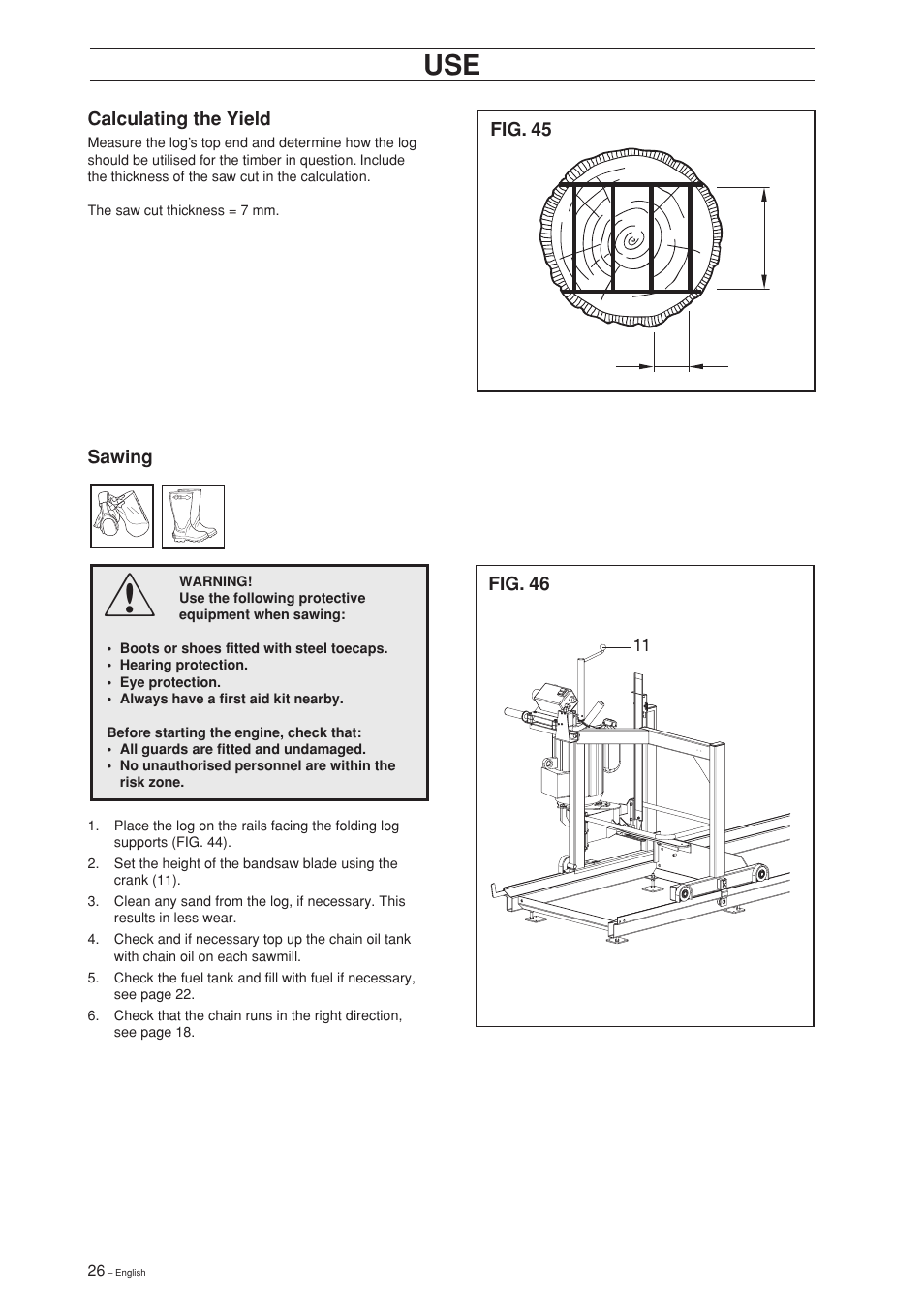 Jonsered SM 2186 User Manual | Page 26 / 36