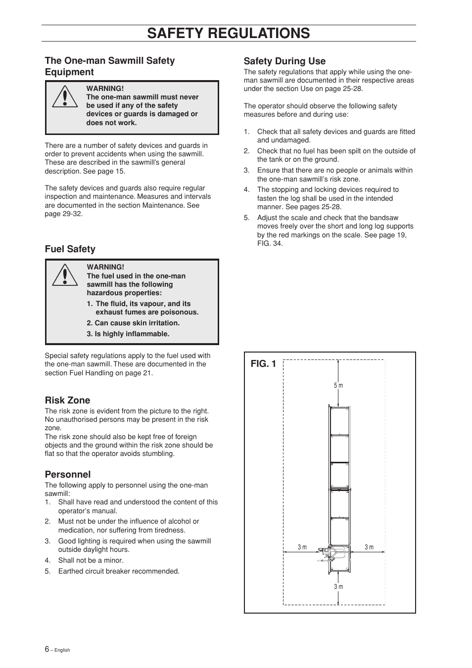 Safety regulations | Jonsered SM 2186 User Manual | Page 6 / 36