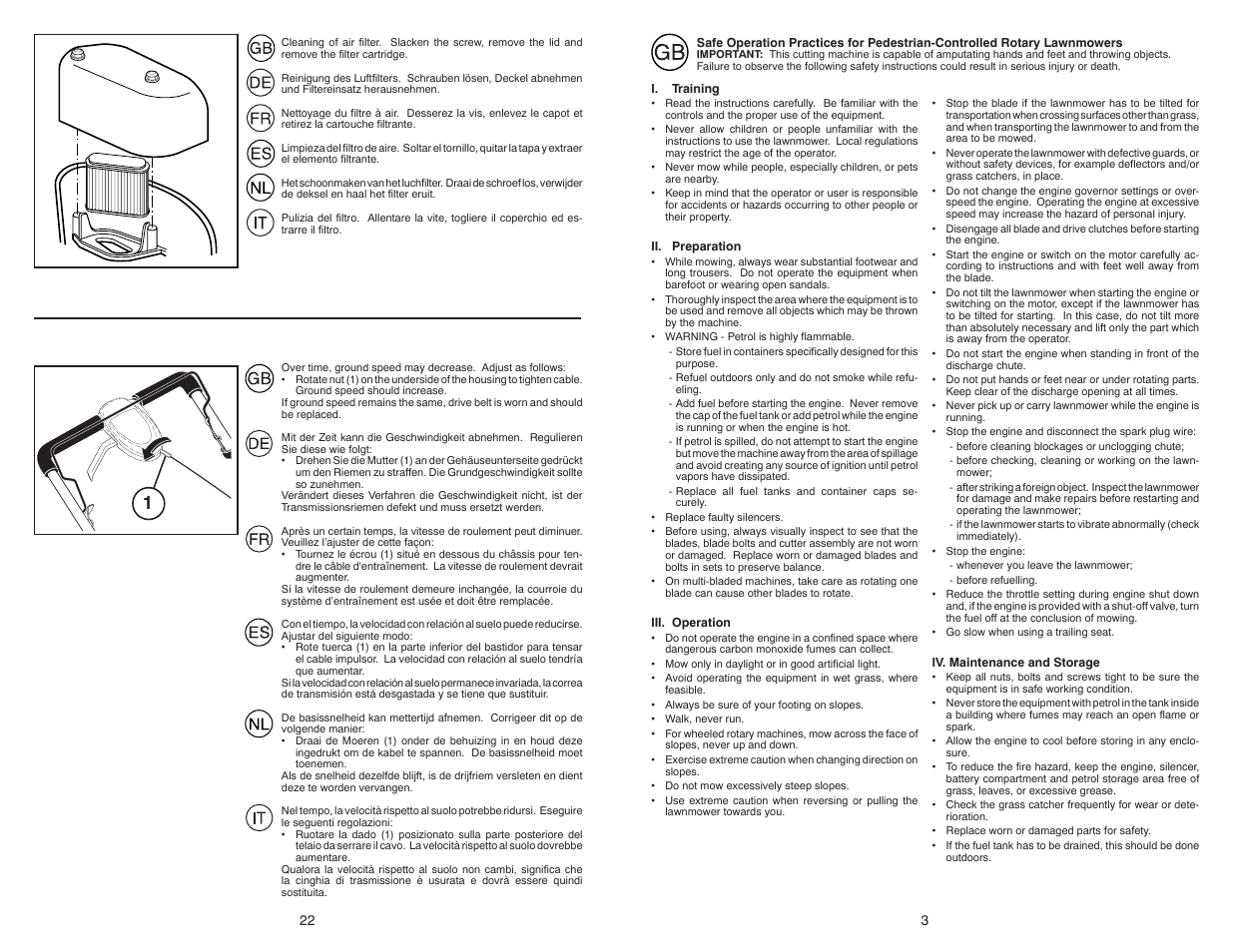 Jonsered LM2153CMDA User Manual | Page 3 / 12