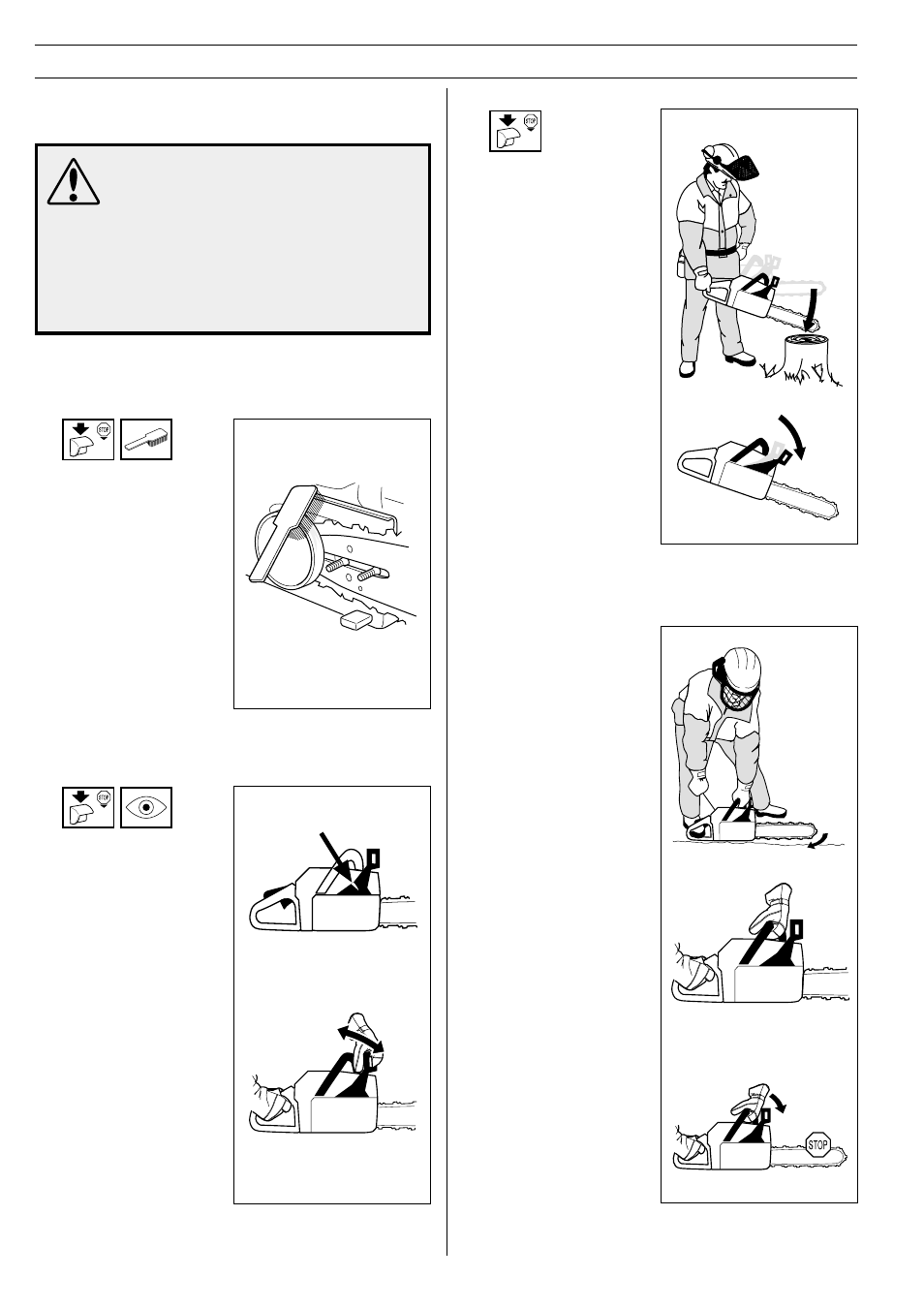Safety instructions, 1 chain brake and front hand guard | Jonsered 2159 User Manual | Page 8 / 36