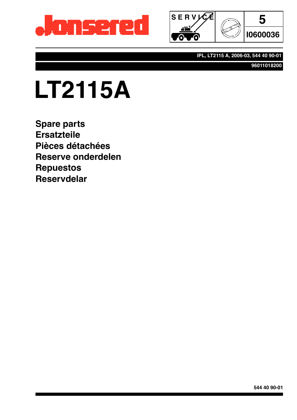 Jonsered LT2115A User Manual | 18 pages