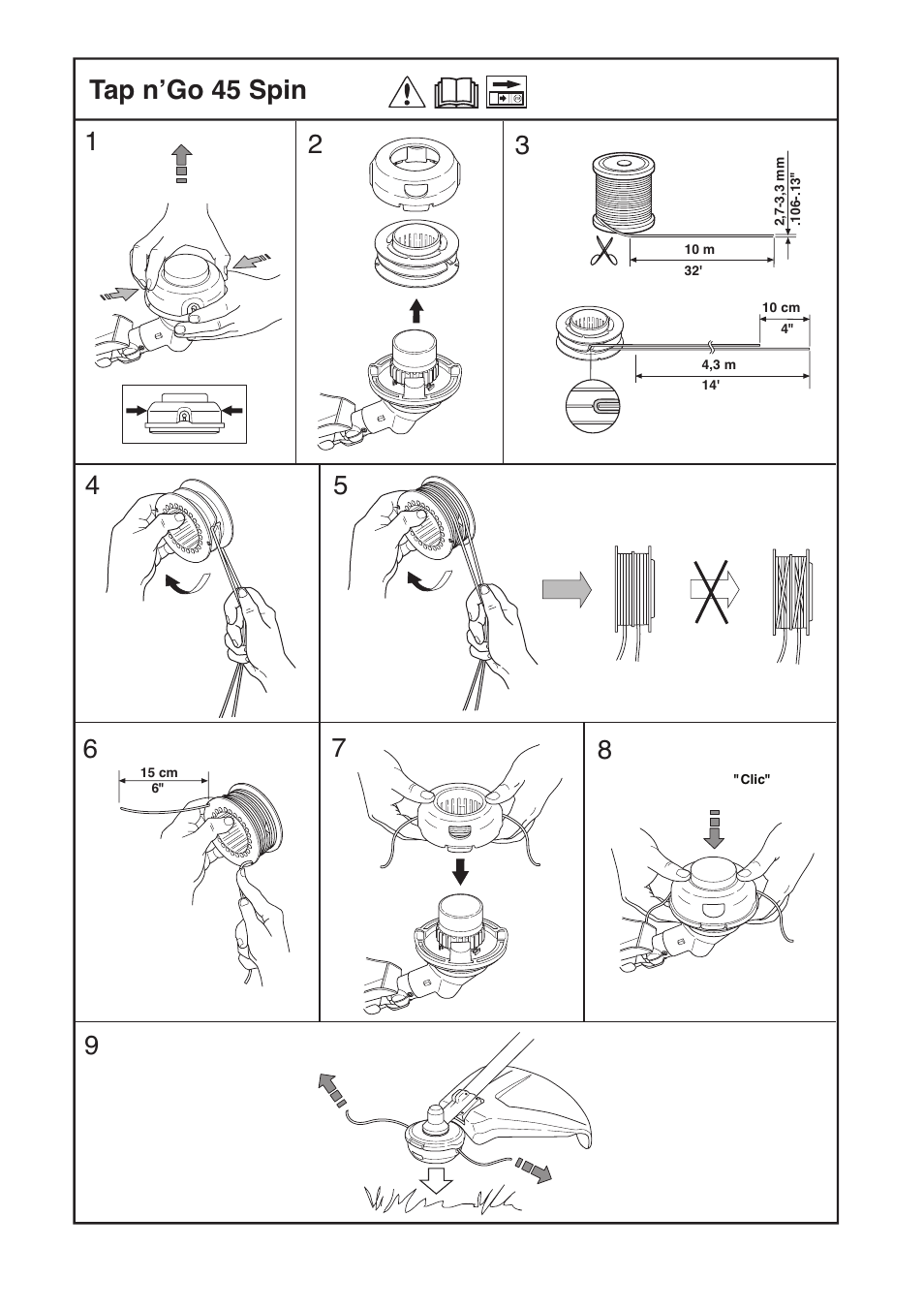 Tap n’go 45 spin | Jonsered CC2036 User Manual | Page 38 / 44