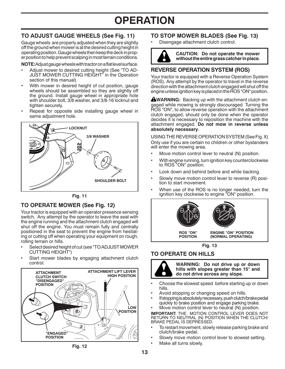 Operation | Jonsered LT2220 CMA2 User Manual | Page 13 / 32