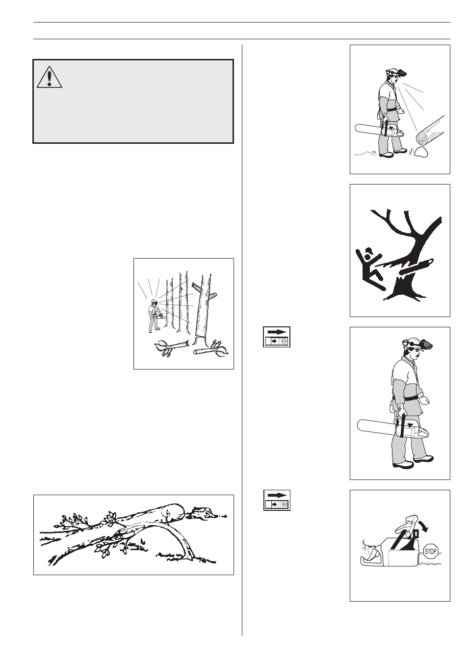 Safety instructions, General working instructions | Jonsered 2054 User Manual | Page 19 / 36