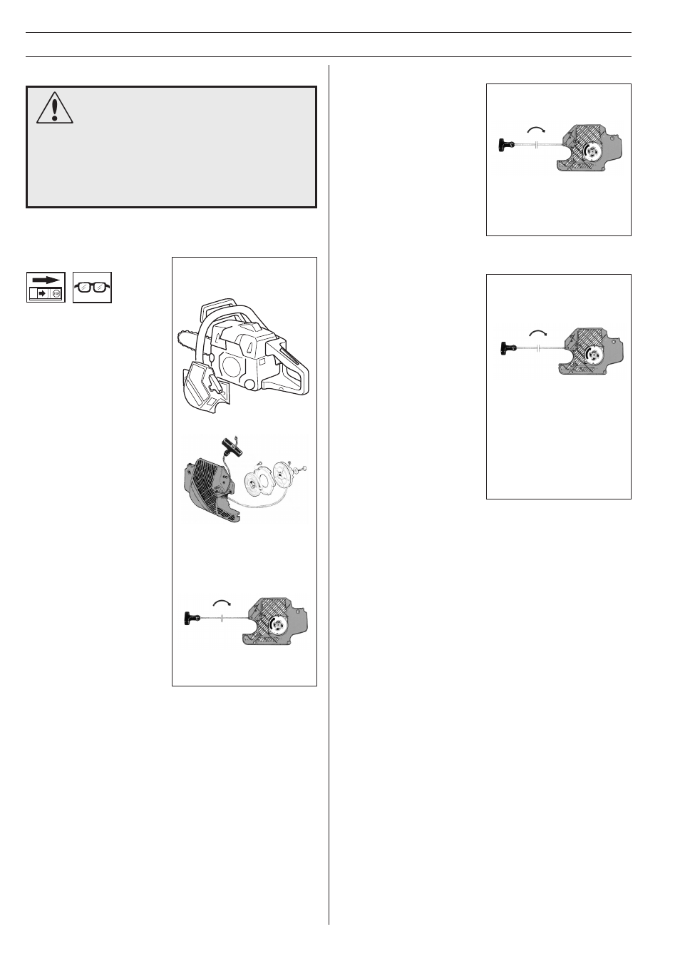 Maintenance, Starter device | Jonsered 2054 User Manual | Page 30 / 36