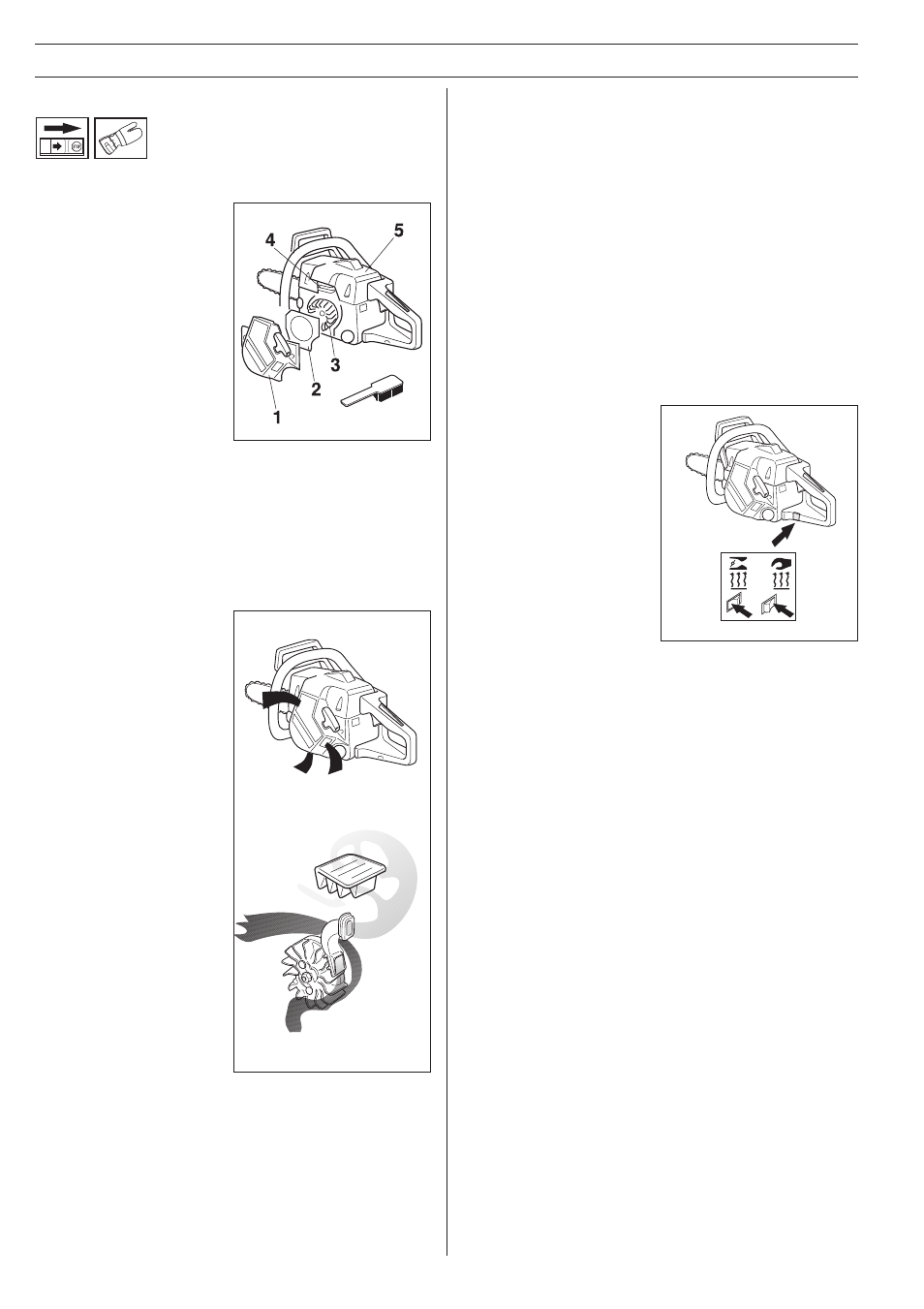 Maintenance, Cooling system, Winter use | Centrifugal cleaning ”turbo, Electrically heated handles or carburetor | Jonsered 2054 User Manual | Page 32 / 36