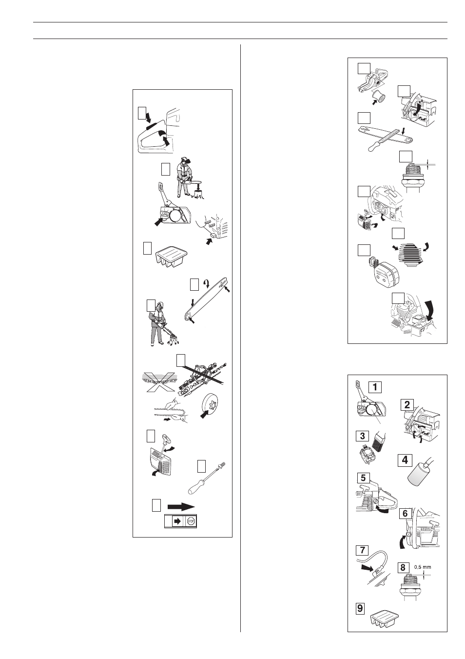 Maintenance, Weekly maintenance, Monthly maintenance | Daily maintenance | Jonsered 2054 User Manual | Page 33 / 36