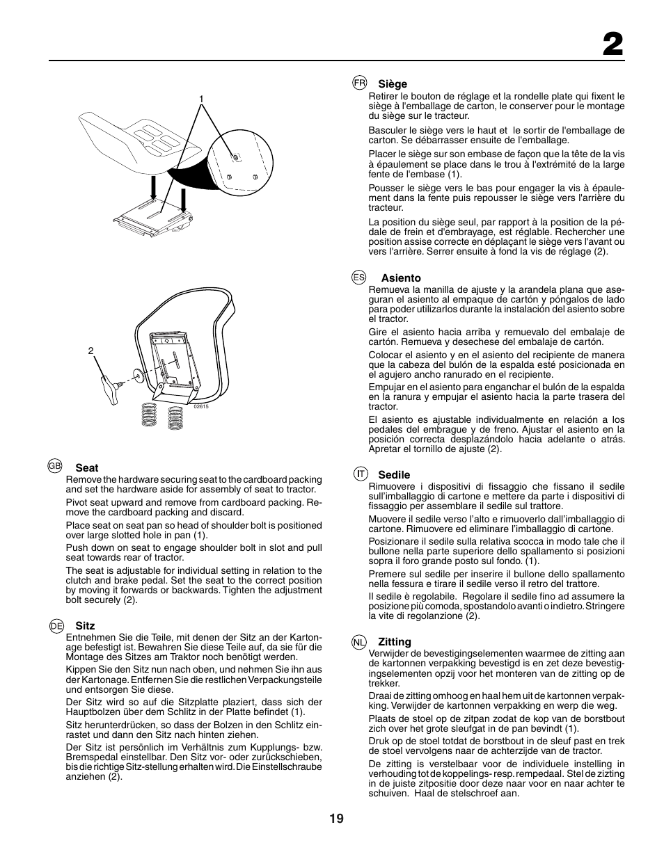 Jonsered LT2118A User Manual | Page 19 / 68