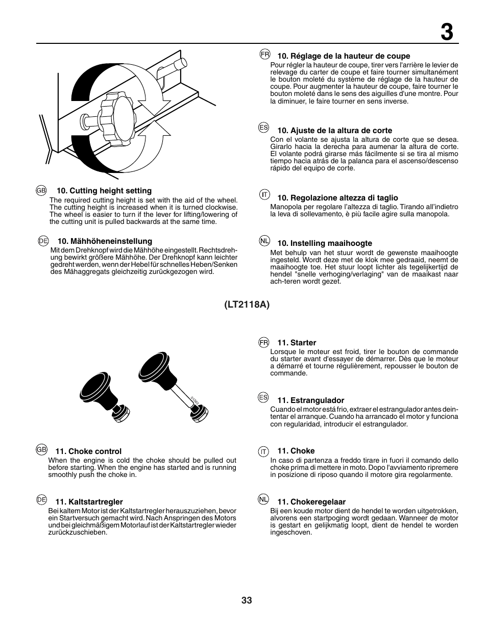 Jonsered LT2118A User Manual | Page 33 / 68