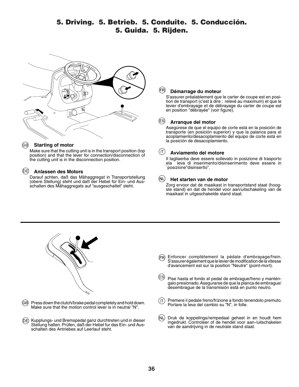 Jonsered LT2118A User Manual | Page 36 / 68