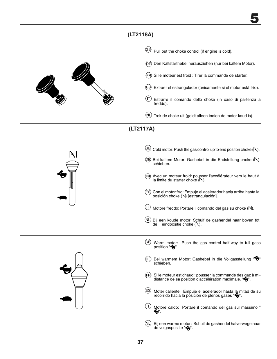 Jonsered LT2118A User Manual | Page 37 / 68