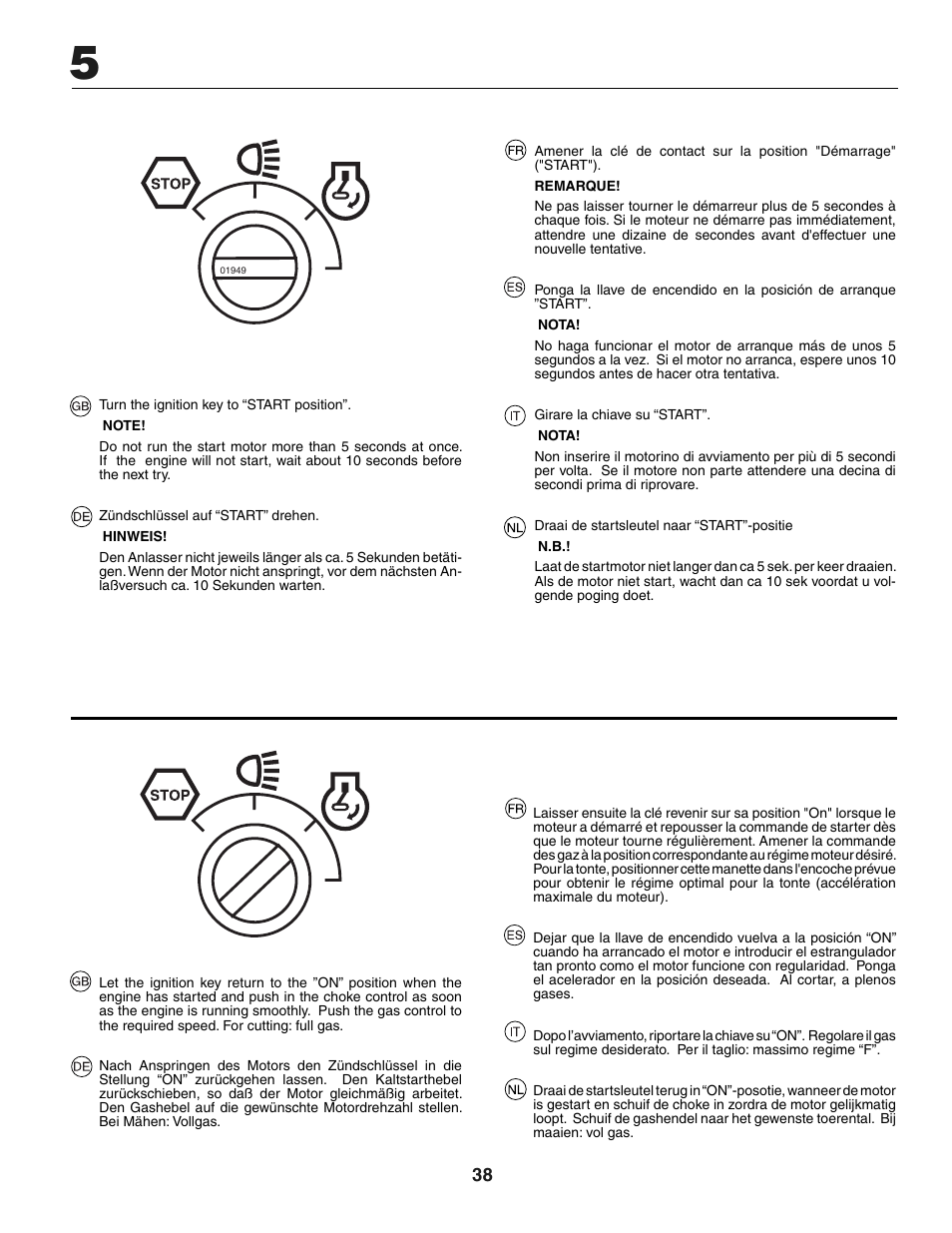 Jonsered LT2118A User Manual | Page 38 / 68