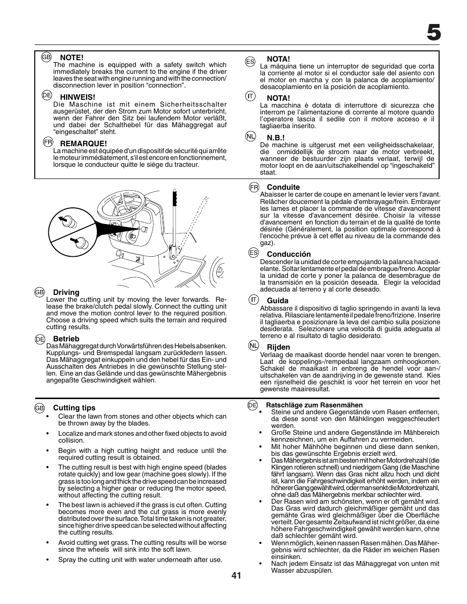 Jonsered LT2118A User Manual | Page 41 / 68