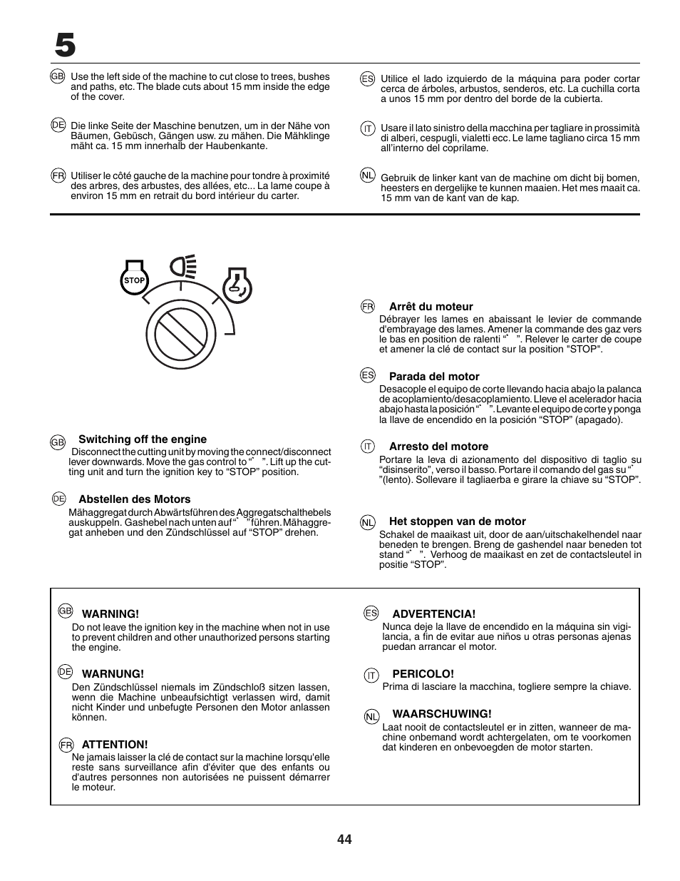 Jonsered LT2118A User Manual | Page 44 / 68