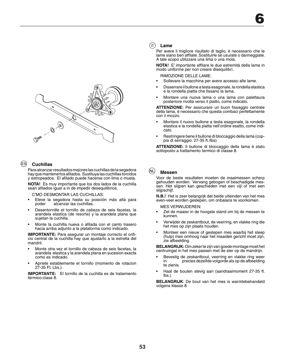 Jonsered LT2118A User Manual | Page 53 / 68
