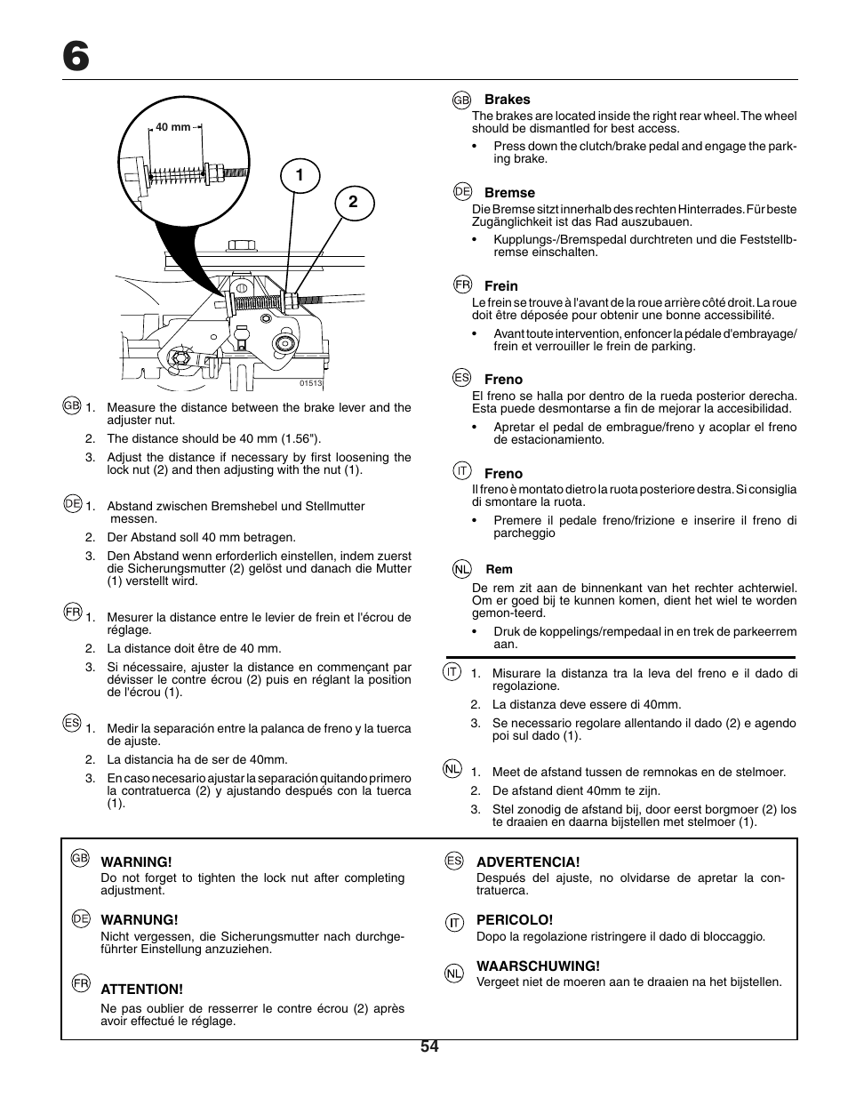 Jonsered LT2118A User Manual | Page 54 / 68