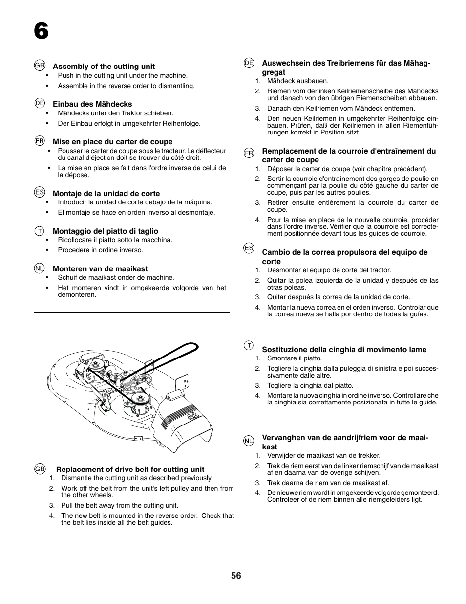 Jonsered LT2118A User Manual | Page 56 / 68