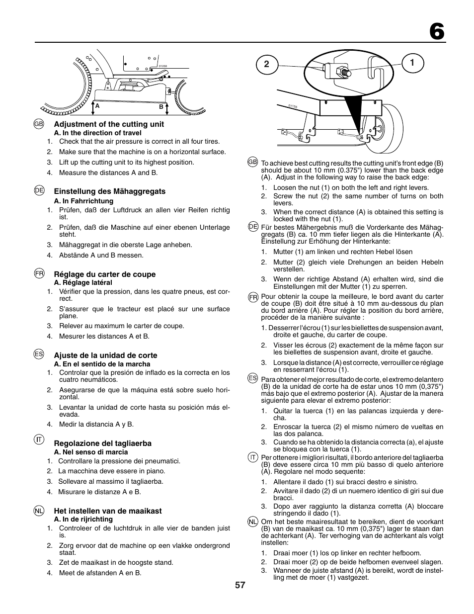 Jonsered LT2118A User Manual | Page 57 / 68